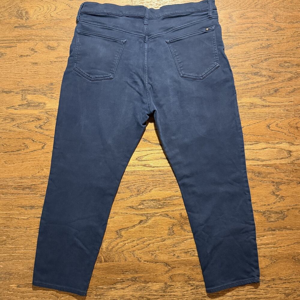 Banana Republic 38x29 Mens Navy Blue Stretch Jeans Style Pants Slim Straight - Picture 4 of 11
